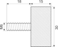 Vibrationsdæmper ø30X15 mm
