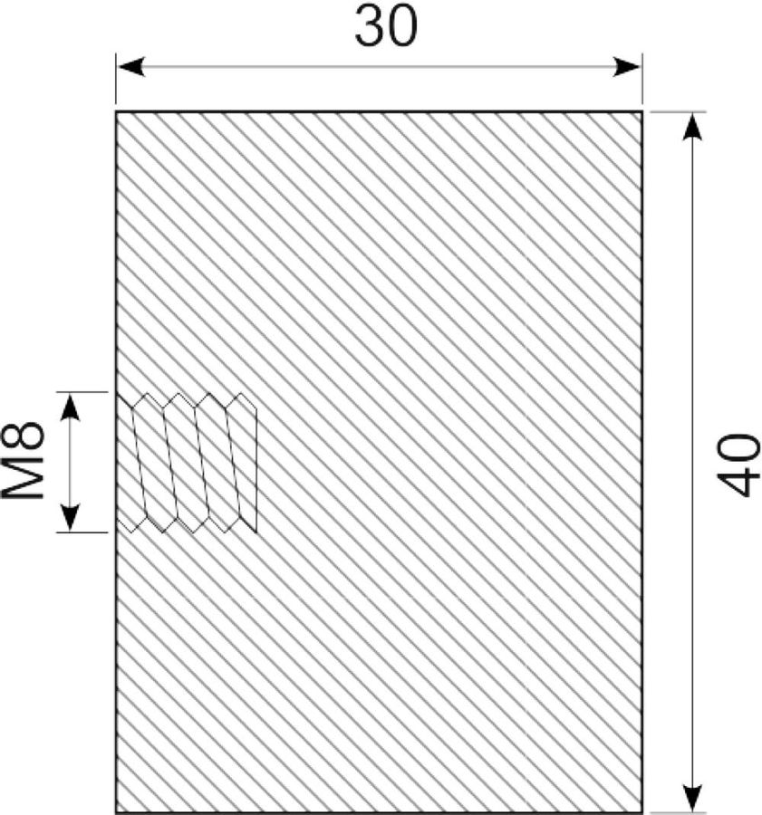 Vibrationsdæmper Ø40x30 mm