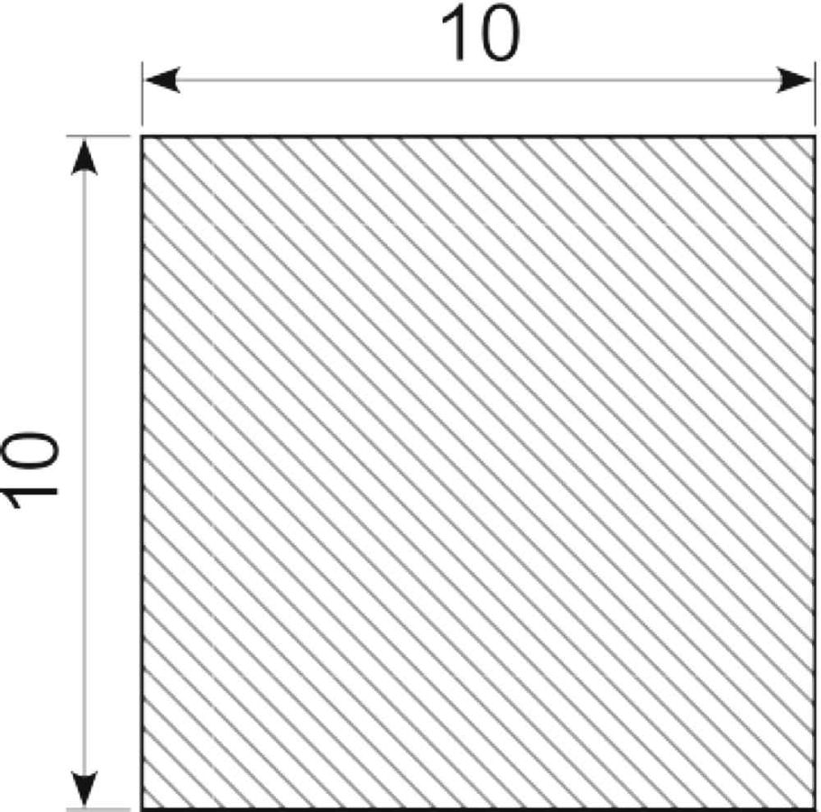 Svampegummi 10 x 10 mm