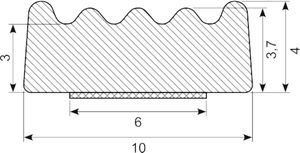 Svampegummi EPDM sort
10 x 4 mm. rullelængde 100 m
