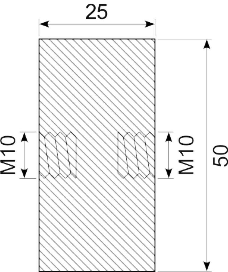 Vibrationsdæmper Ø50x25 mm