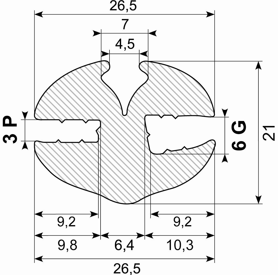 Rudeprofil EPDM
