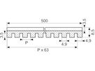 Vibrationsmåtte 500x500x8.5 mm
