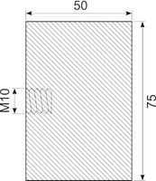 Vibrationsdæmper Ø75x50 mm