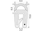 Kantliste Co.ex EPDM
M/ballon på ryg grip 1.0-2.0
Sh 60