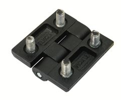 Zinkstøbt hængsel 40x40 sort