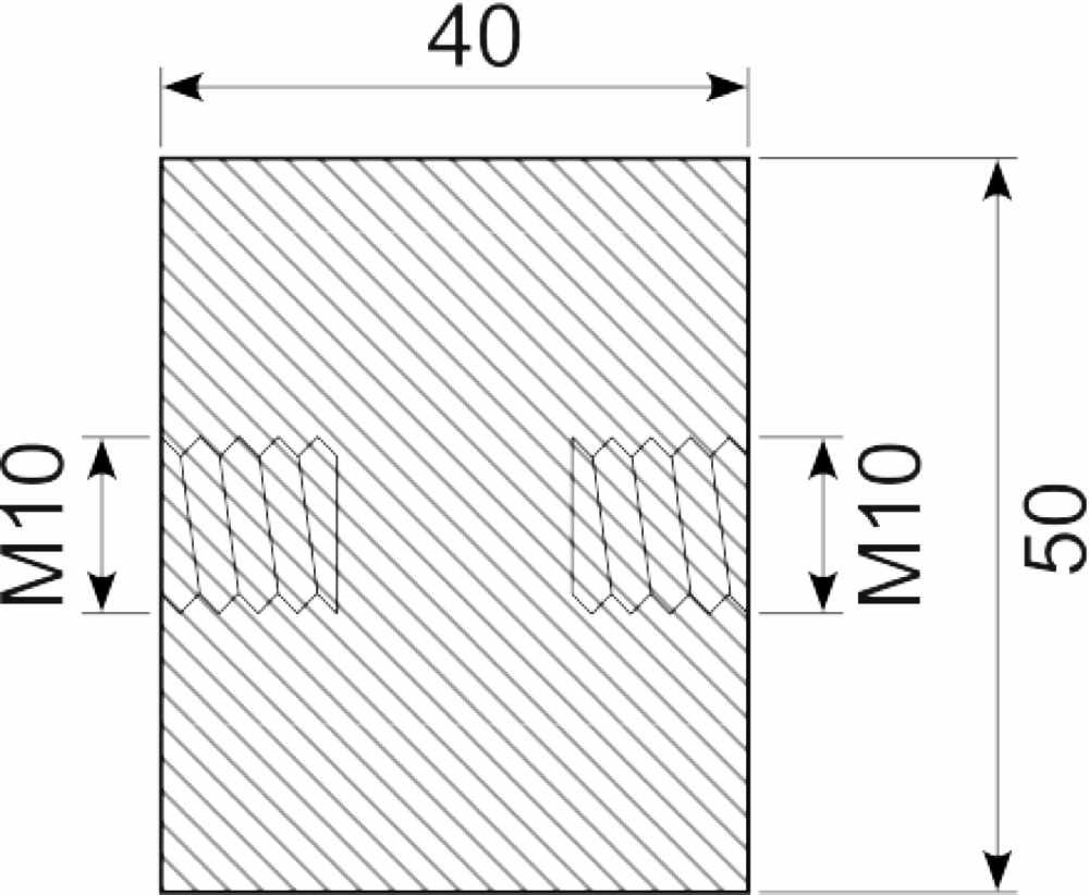 Vibrationsdæmper Ø50x40 mm