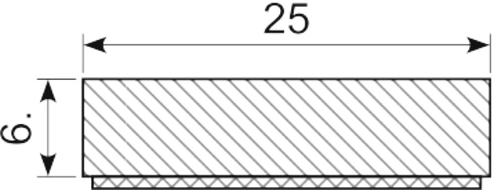 Sicocell 25 x 6 mm