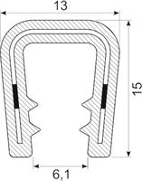 Kantliste PVC grip 4.5-7.0 mm
