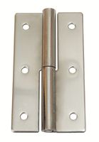 Hængsel rustfri poleret