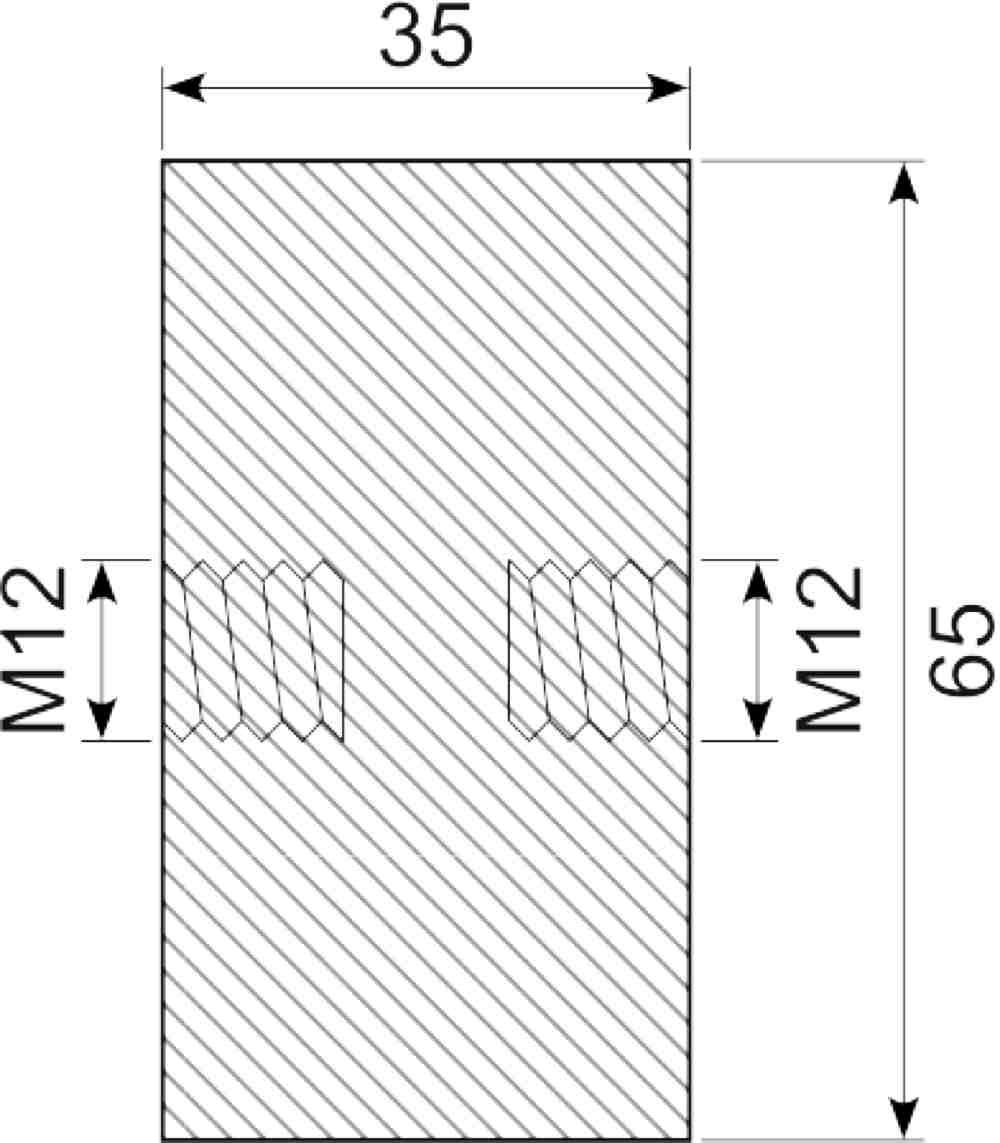 Vibrationsdæmper Ø65x35 mm