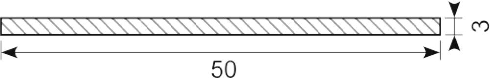 Gummi. EPDM. sh.65. 50x3 mm
