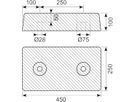 Gummi Buffer 450x250x100 mm