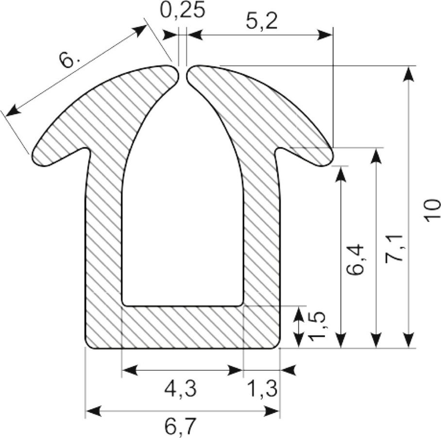 U-Profil Silikone