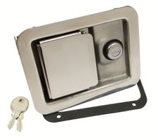 Indbygn.lås rustfri 140x108 mm