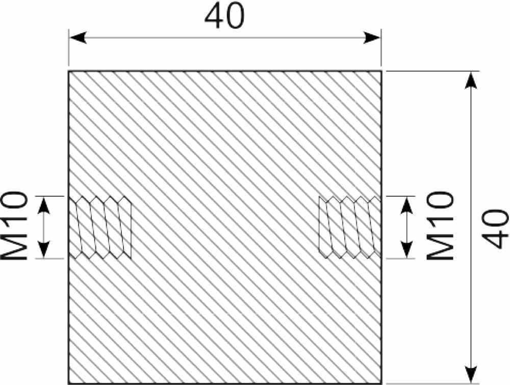 Vibrationsdæmper Ø40x40 mm
