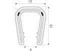 Kantliste PVC grip 6.0-8.0 mm