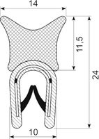 Kantliste PVC/svampeg