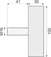 Vibrationsdæmper Ø100x30 mm
