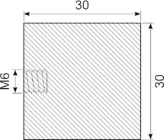 Vibrationsdæmper Ø30x30 mm