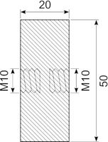 Vibrationsdæmper Ø50x20 mm