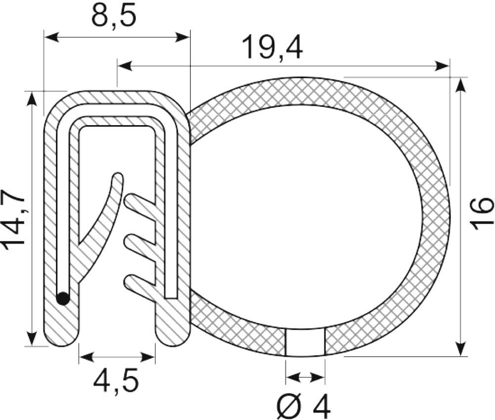 Kantliste Co.ex EPDM
