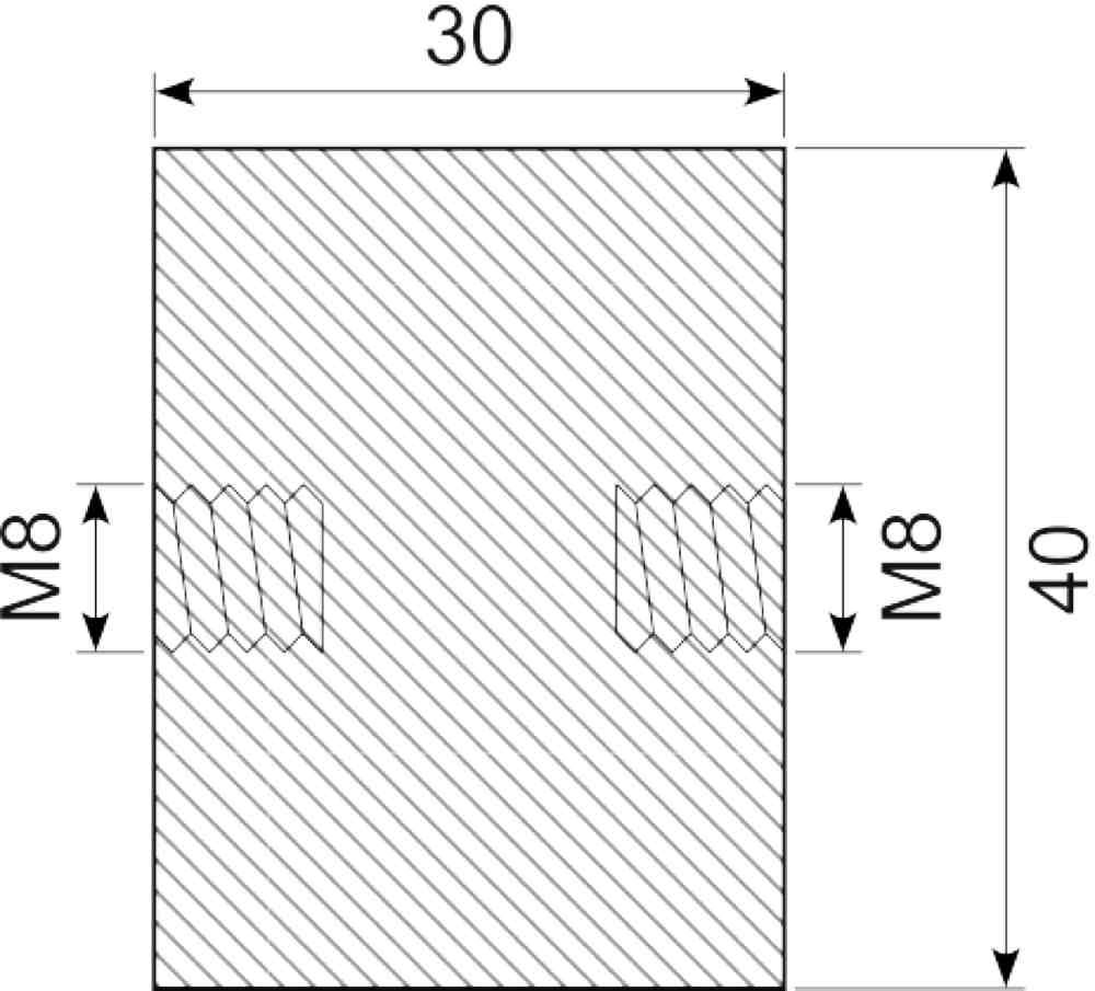 Vibrationsdæmper Ø40x30 mm