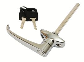 L-Dørgreb med flange og lås