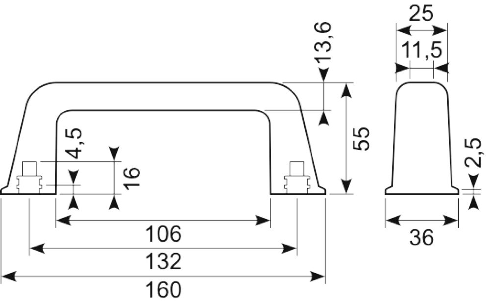 Greb132mm sort