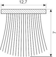 Selvkl. børsteliste 7 mm