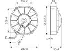 Ventilator Ø225 mm 1300m3 24V