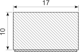 Sicocell EPDM 17x10 mm