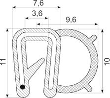 Kantliste Co.ex EPDM EN45545