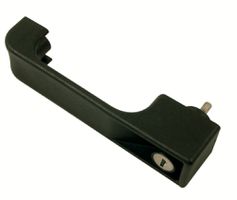 Fastmonteret greb med trykknap