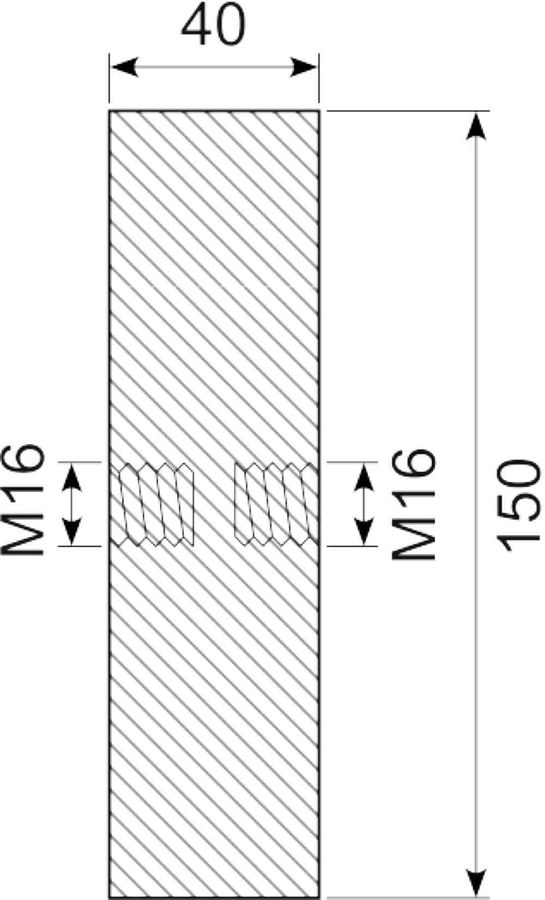Vibrationsdæmper Ø150x40 mm