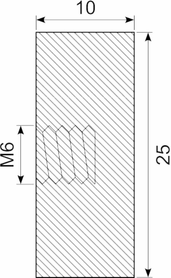 Vibrationsdæmper Ø25x10 mm
