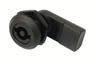 Kabinetlås nylon Ø28 mm sort