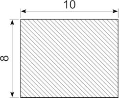 Svampegummi 10 x 8 mm EPDM