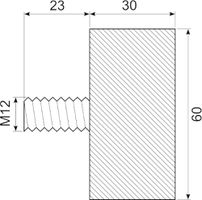 Vibrationsdæmper ø60X30 mm
