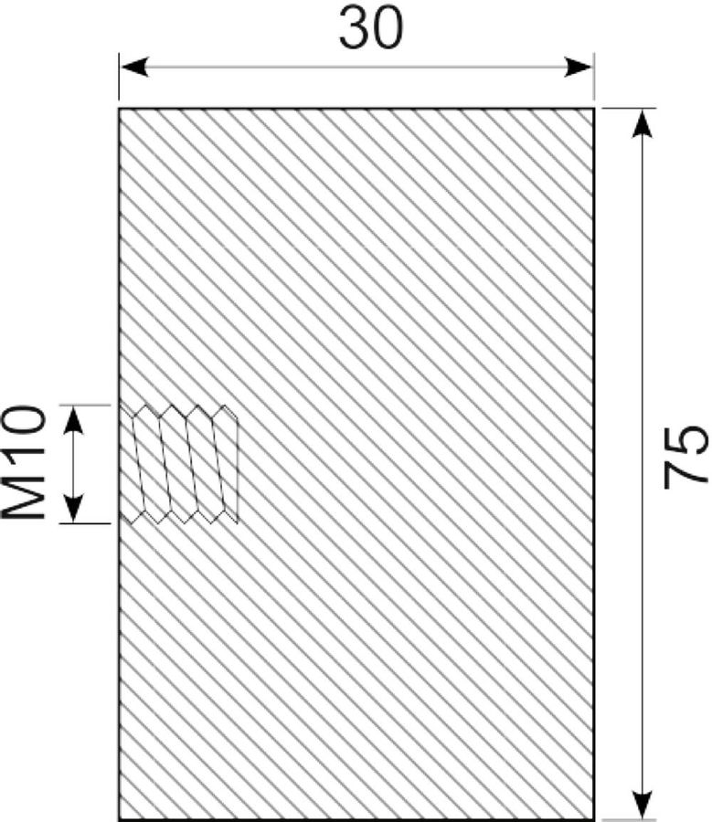 Vibrationsdæmper Ø75x30 mm