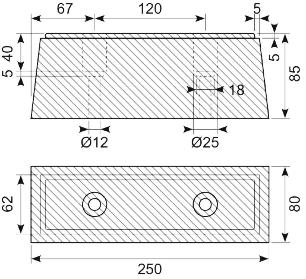 Buffer 250 x 80 x 90