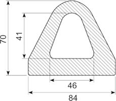 D-Fender EPDM 70 x 84 mm