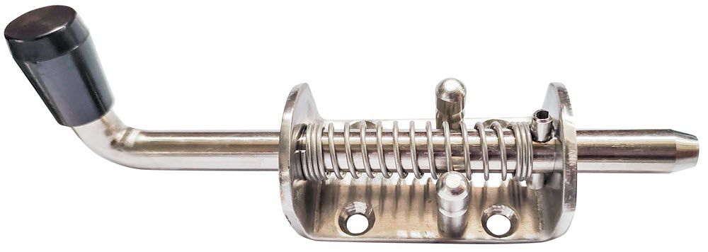 Fjederrigel. dorn Ø12 mm.
Flange og stopbolt 
Rustfri ss30