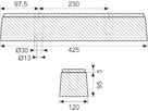 Buffer 425 x 120 x 100
