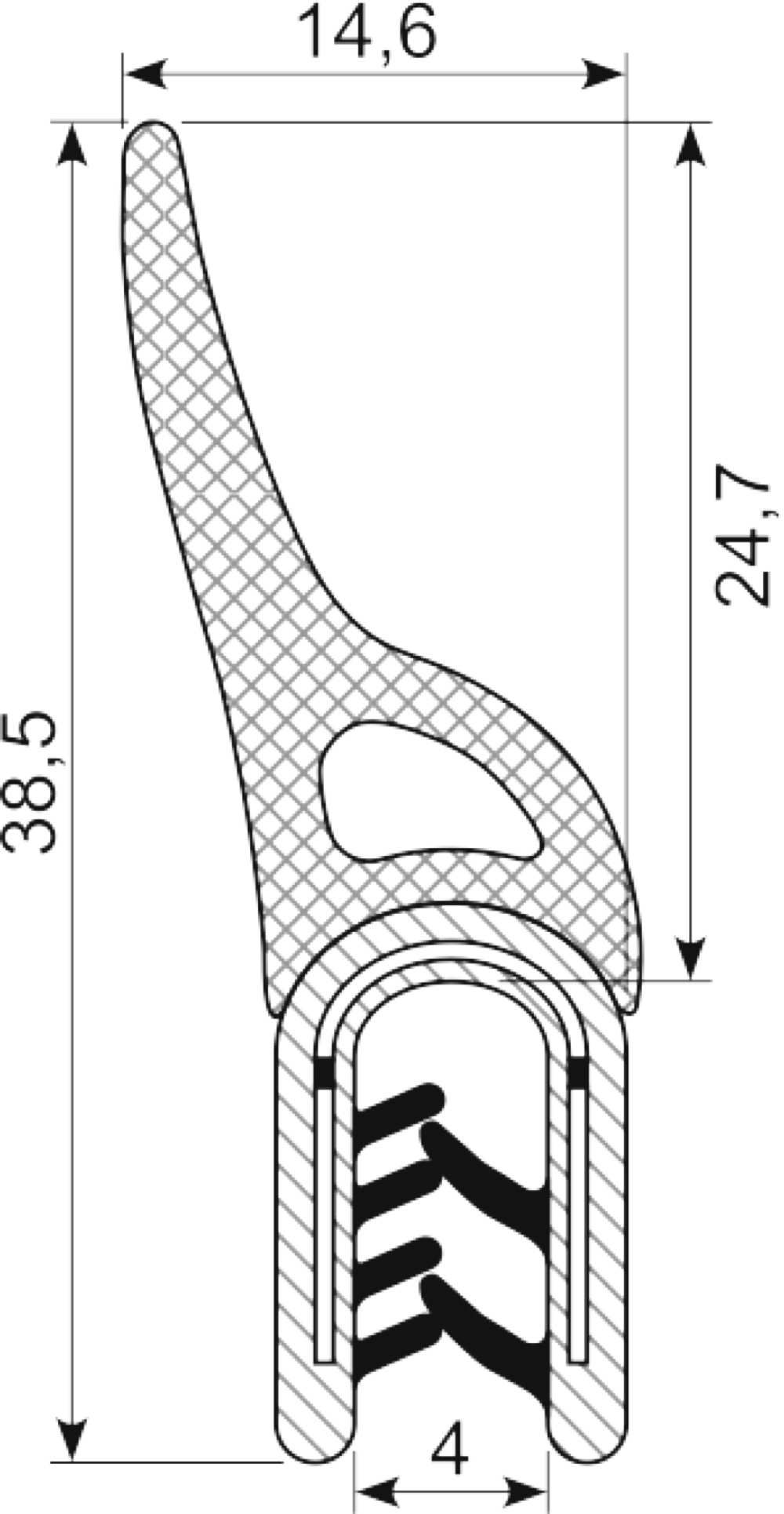 Kantliste PVC/Svampeg.