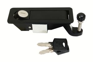 Kabinetlås 93x34 mm m/6kt nøgl