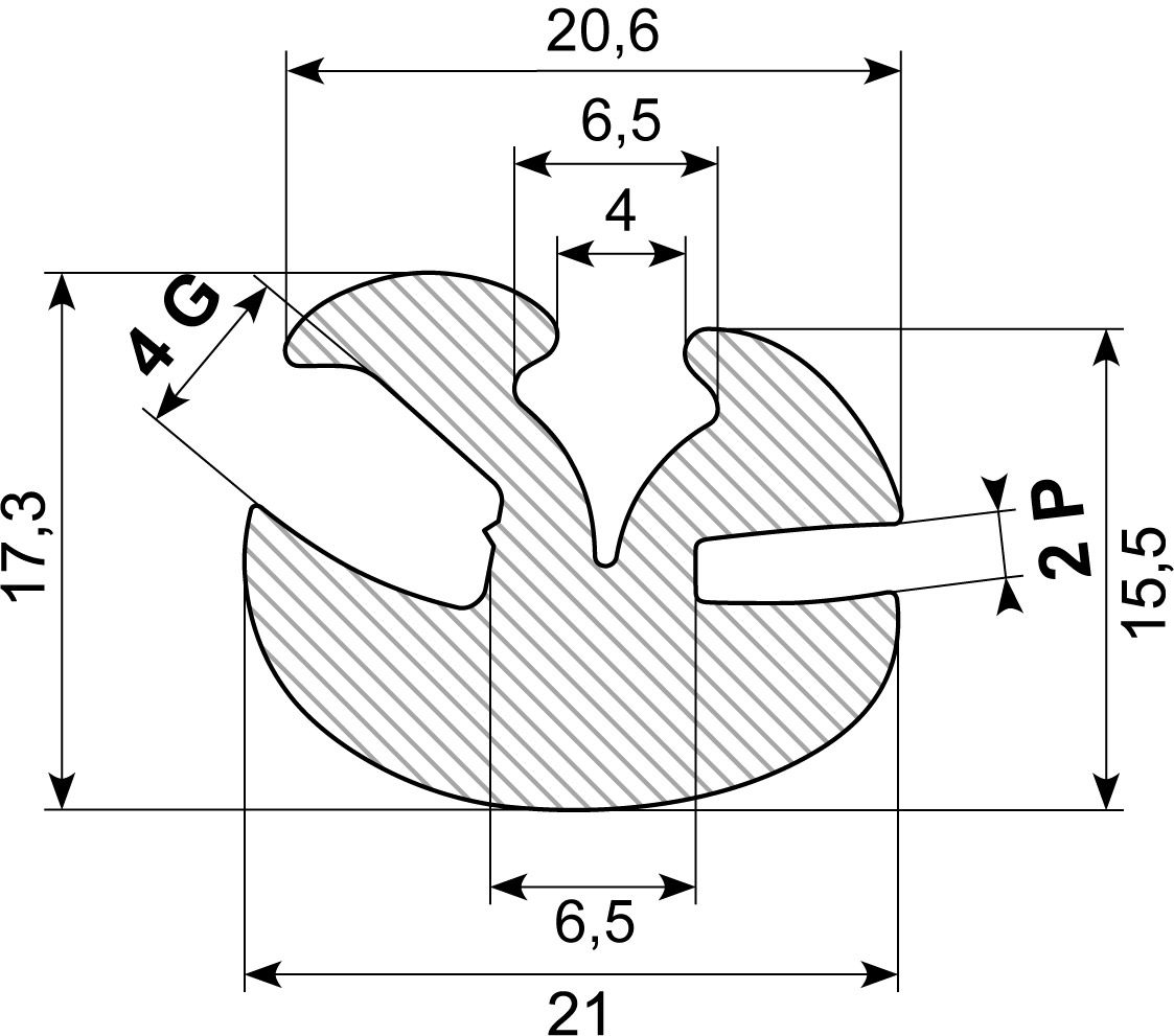 Rudeprofil EPDM