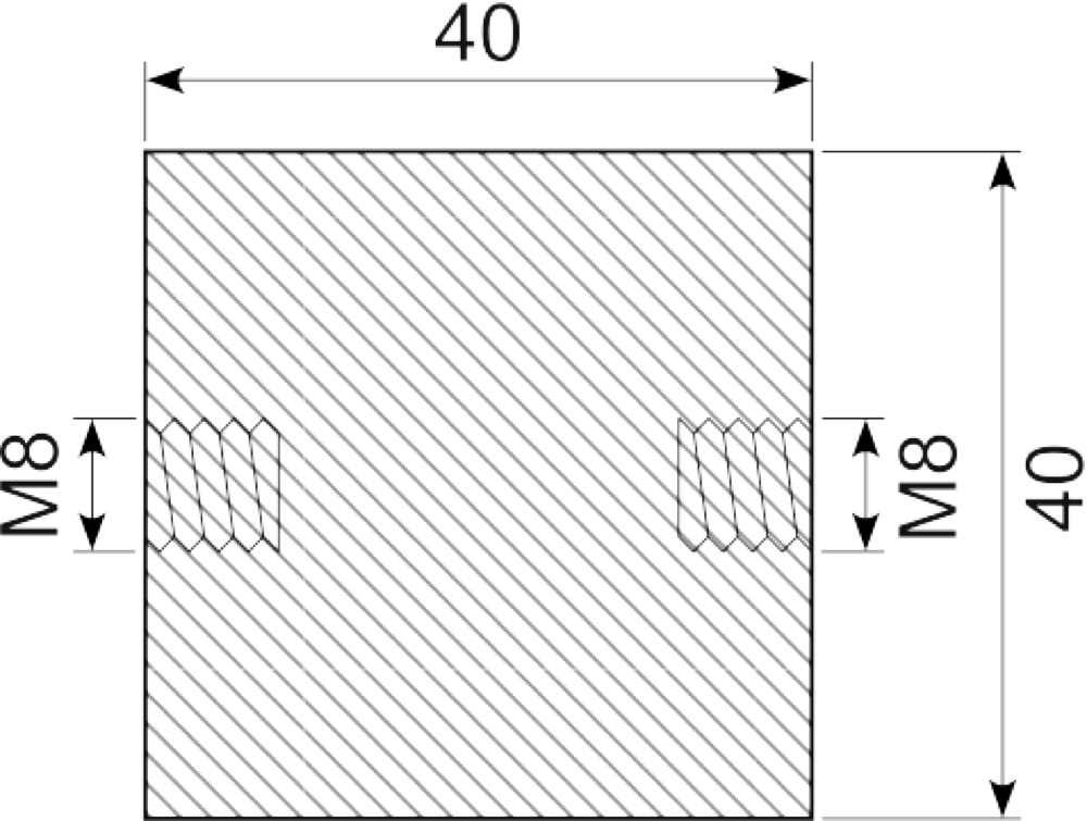 Vibrationsdæmper Ø40x40 mm