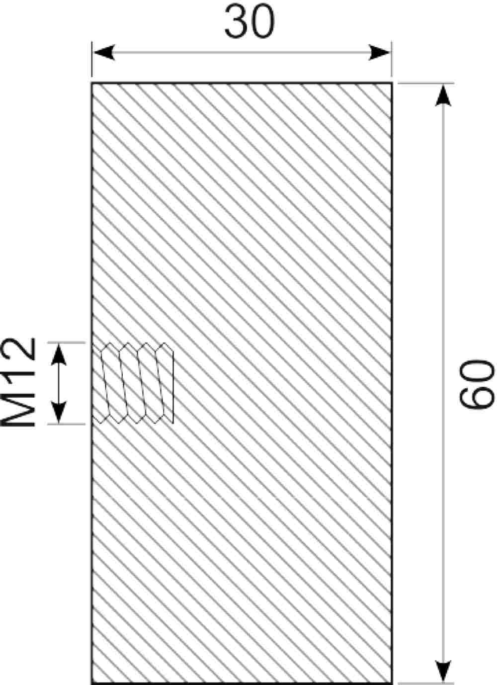 Vibrationsdæmper Ø60x30 mm