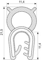 Kantlist TPE/POM grip 1.0-4.0